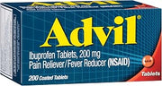 Advil Tablets, Ibuprofen 200mg, Pain Relief, 200 Count
