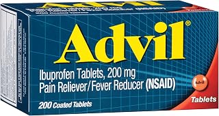 Advil Tablets, Ibuprofen 200mg, Pain Relief, 200 Count