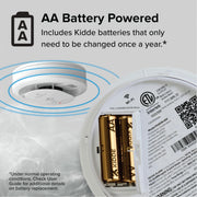 Smart Smoke & CO Detector with Ring by Kidde – 5 Inches, Plastic, White, Model RGCUDR-RW