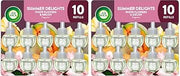 Air Wick Scented Oil Refill, Summer Delights, 10ct | For Plug-in Devices | Essential Oils | Eco Friendly | Pack of 2
