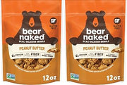 Bear Naked Granola Cereal, Whole Grain Granola, Breakfast Snacks, Peanut Butter, 12oz Bag (1 Bag) (Pack of 2)