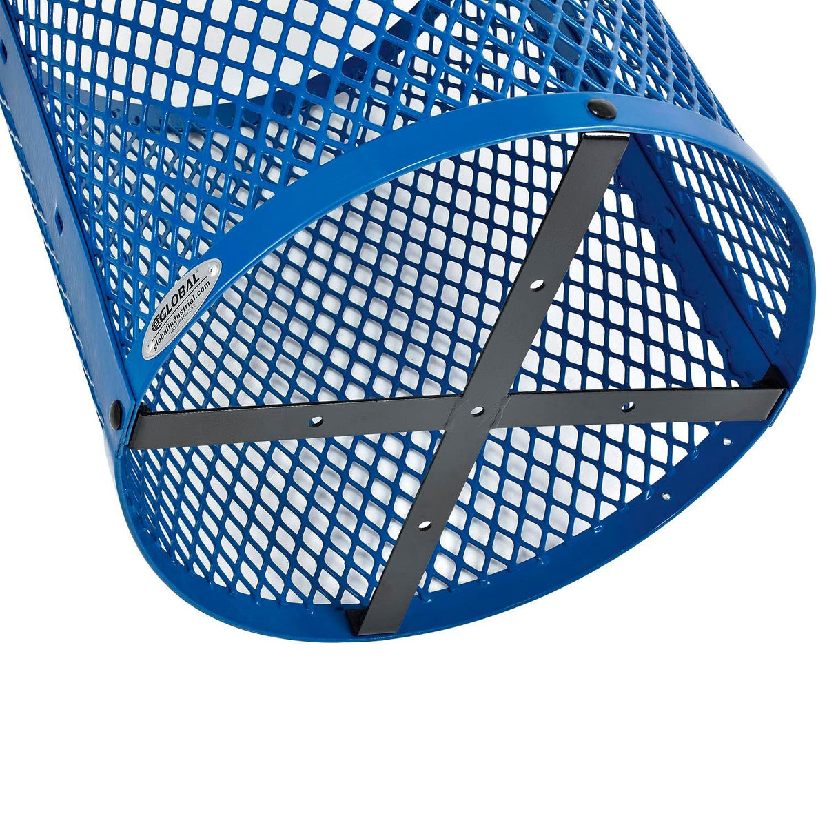 Global Industrial Blue / 23.5 inches (Diameter) x 40 inches (Height) / Industrial Trash, Recycling & Compost