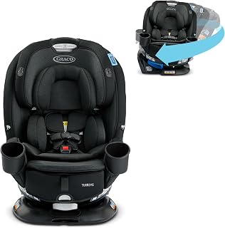 Graco Turn2Me 3-in-1 Convertible Car Seat Rotating Seat feature with Rear-Facing Forward-Facing and Highback Booster options in Cambridge