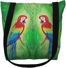 Red Macaws Medium Tote Bag 16x16