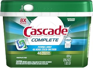 Cascade Complete ActionPacs Dishwasher Detergent Fresh Scent 46 Count