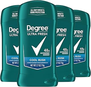 Degree Men Ultra Fresh Antiperspirant Stick 4 Pack Cool Rush 2.7 oz