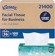 Kleenex Professional Facial Tissue, Bulk, 36 Boxes x 100 Tissues (21400) | Flat Tissue Boxes, 2-Ply, Soft & Strong, Premium Tier