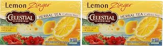 Celestial Seasonings 100% Natural Lemon Zinger Herbal Tea 20 ct (Pack of 2)