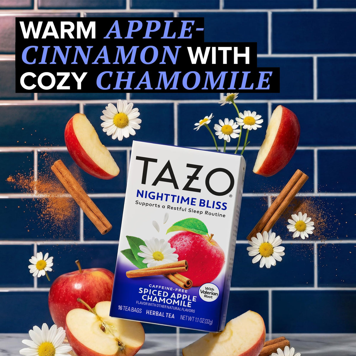 TAZO Spiced Apple Chamomile / 16 Count (Pack of 6) / 1 Herbal