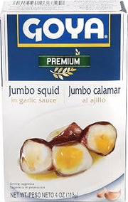 Goya Premium Jumbo Squid Pieces in Garlic Sauce, 4 Ounce