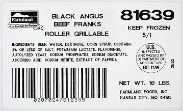 Black Angus Beef Frank Hot Dog - 5:1 -- 1 each.