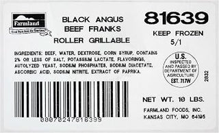 Black Angus Beef Frank Hot Dog - 5:1 -- 1 each.