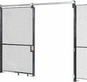 Global Industrial Wire Mesh Sliding Gate, 8x5