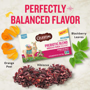 Hibiscus Punch Prebiotic Blend Wellness Tea by Celestial Seasonings – 16 Count (Pack of 2), Pack of 2