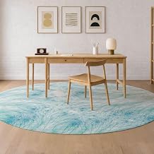 Addison Rugs Chantille ACN2599 Sky 8' x 8' Indoor/Outdoor, Machine Washable, Easy Clean, Non Shedding, Bedroom, Living Room, Dining Room, Kitchen, Patio Round Rug