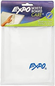 EXPO Microfiber Cleaning Cloth, White, 1 Count - Washable, Reusable, For Whiteboard, School, Classroom, Office, Teacher Supplies