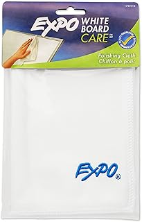 EXPO Microfiber Cleaning Cloth, White, 1 Count - Washable, Reusable, For Whiteboard, School, Classroom, Office, Teacher Supplies