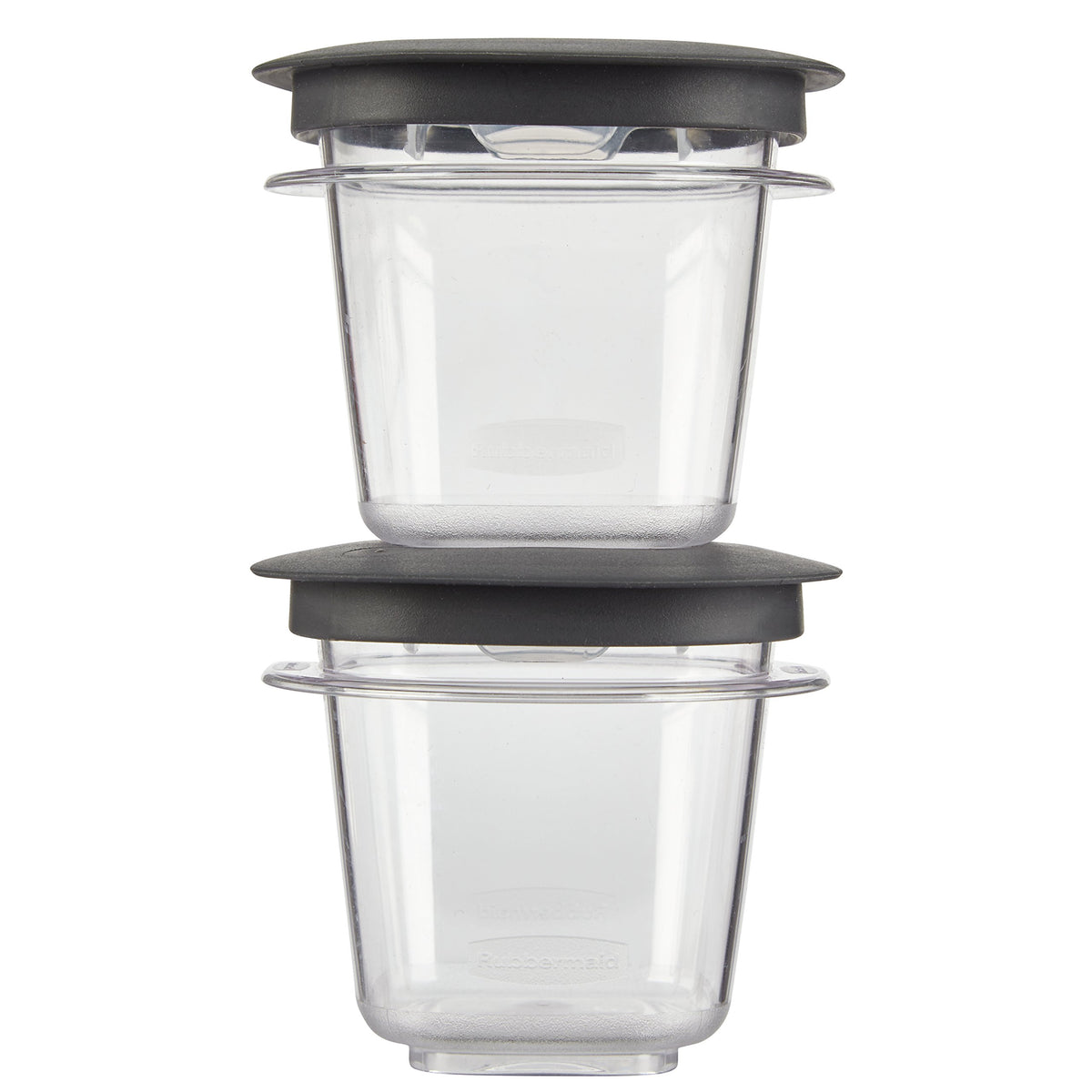 Premier Easy Find Lids Food Storage Containers by Rubbermaid – .5-Cup, 2-Pack, 0.5 cups, Plastic, Gray, Model 1937645