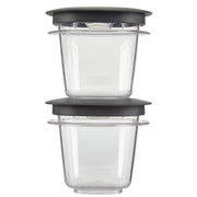 Rubbermaid .5-Cup, 2-Pack / Container w/ Lid / Gray Container Sets