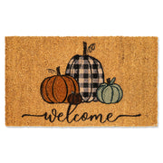 Whaline Fall Doormat, Coir Pumpkin Design, 16 x 28 Inch