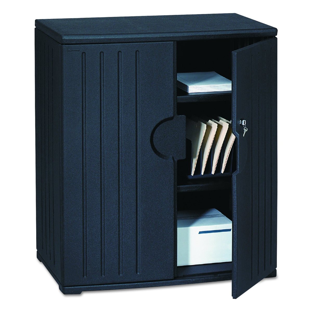 Iceberg Black / 36" W x 22" D x 46" H / 1 Storage Cabinets