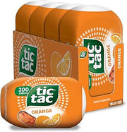 Tic Tac Orange, On-the-Go Pocket-Sized Mints, 200 pieces, 4 Bottle Packs, 3.4 oz Each