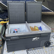 : 47 Quart Electric Cooler Freezer by Buffalo Tools – 40"Lx23"Wx19"H, 47.0 quarts, Gray, Model EC100Q