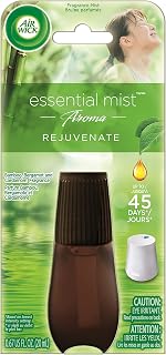 Air Wick Essential Mist Refill, 1 ct, Rejuvenate, Essential Oils Diffuser, Air Freshener, Aroma