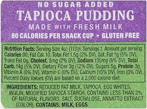 Kozy Shack Tapioca Pudding No Sugar Added, 4 Ounce -- 48 per case.