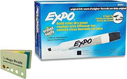 EXPO Original Dry Erase Markers, Chisel Tip, Black, 12-Count