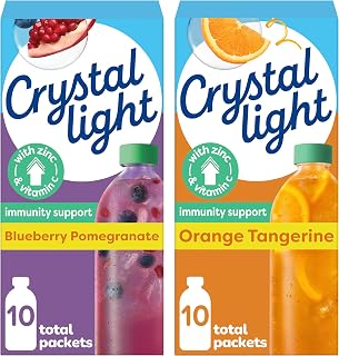 2 Pack Crystal Light Immunity: Blueberry Pomegranate and Orange Tangerine
