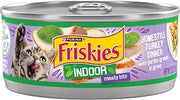Purina Friskies Meaty Bits Indoor Wet Cat Food, Turkey, (24) 5.5 oz Cans
