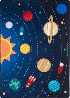 Joy Carpets Out of This World 7'8" x 10'9" Area Rug in Color Multi