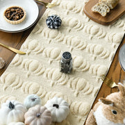 Artoid Mode Faux Fur Pumpkin Table Runner, 13 x 72 Inch, Beige