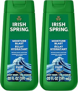 Irish Spring Moisture Blast Body Wash for Men, 20 Oz (Pack of 2)
