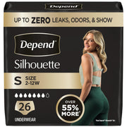 Silhouette Incontinence Underwear for Women by Depend – Small, Polypropylene, Pink, Model 10036000514497