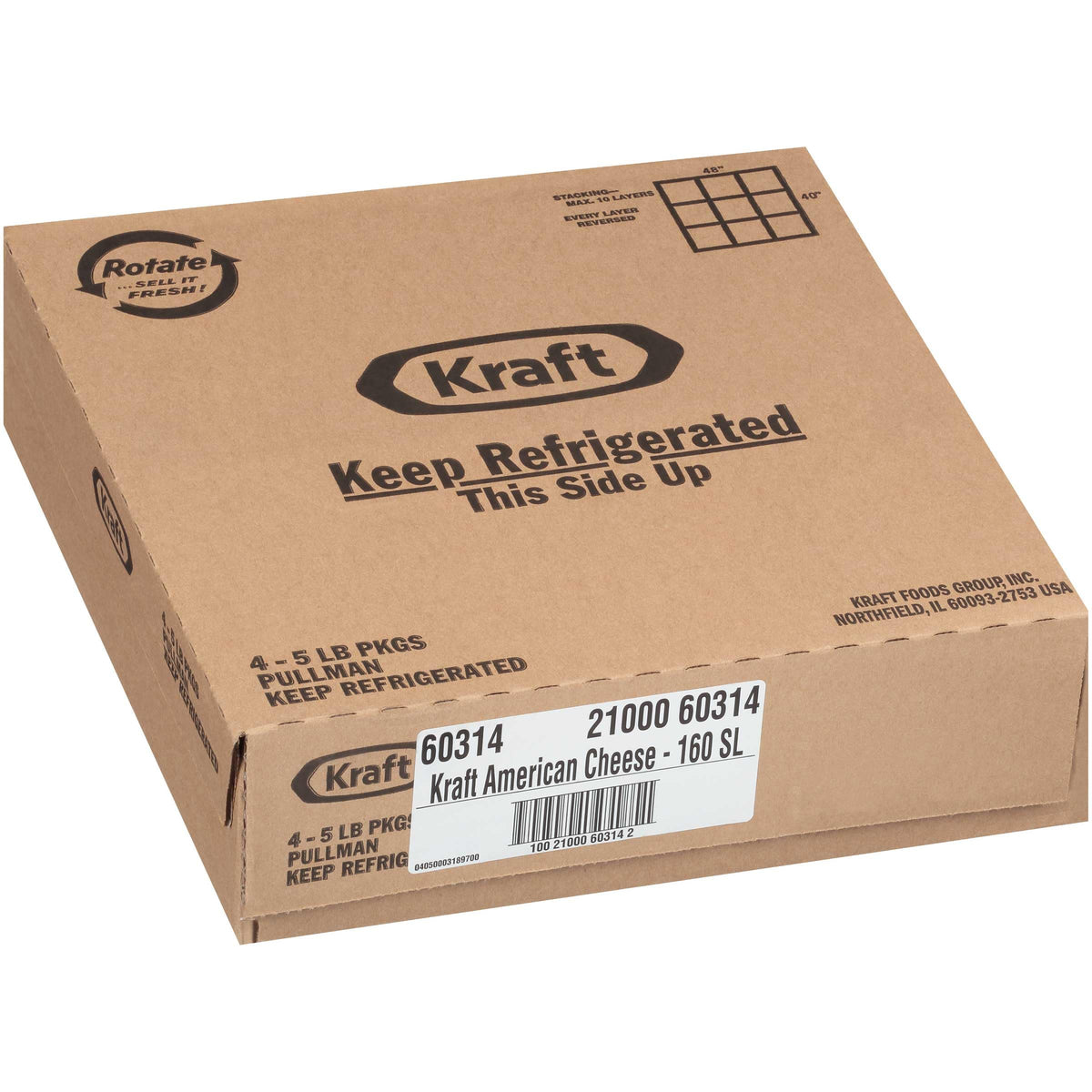 American Sliced Cheese by Kraft – 320 Ounce (Pack of 1), Pack of 4