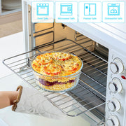Nutriups Round Glass Casserole, 1.6 Quart with Lid, Ear Handles