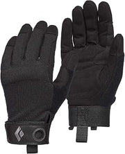 Black Diamond Crag Full-Finger Rock Climbing Gloves for Belaying, Black, X-Small