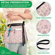 Birthday Pattern Pink 3-Pocket Server Apron Professional Waist Apron for Waitress by SDMKA – 25.2" x 11.8", Polyester, I310, Model g513182367p1023c1088s2479
