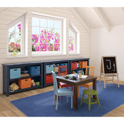 Just Kidding Solid Color Area Rugs by Joy Carpets – 6' x 9' (Rectangular), Polyester, Cobalt Blue, Model 623Q-01