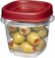 Rubbermaid Easy Find Lids Food Storage Containers, 0.5 Cup, Racer Red, 2-Piece Set