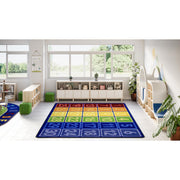 I Can Count 7'8" x 10'9" Area Rug in Color Multi by Joy Carpets – 7'8" x 10'9" (Rectangular), Nylon, Multi Color, Model 2181D