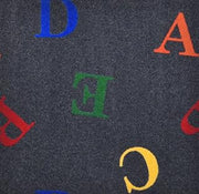 Joy Carpets Playful Patterns Love Letters Area Rug, Licorice