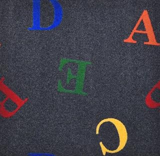Joy Carpets Playful Patterns Love Letters Area Rug, Licorice