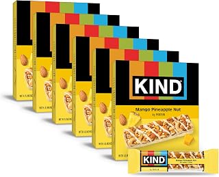 KIND Healthy Snacks Bars, Mango Pineapple Nut, Gluten Free, High Fiber Snacks, 4g Protein, 36 Count