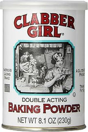 Clabber Girl Double Acting Baking Powder, 8.1 Ounce