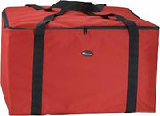 Winco 22" x 22" Red Insulated Food Delivery Bag