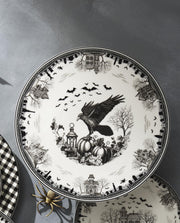 Haunted Village Cake Plate by Lenox – 1 Count, Porcelain, Multicolor, Model 899320