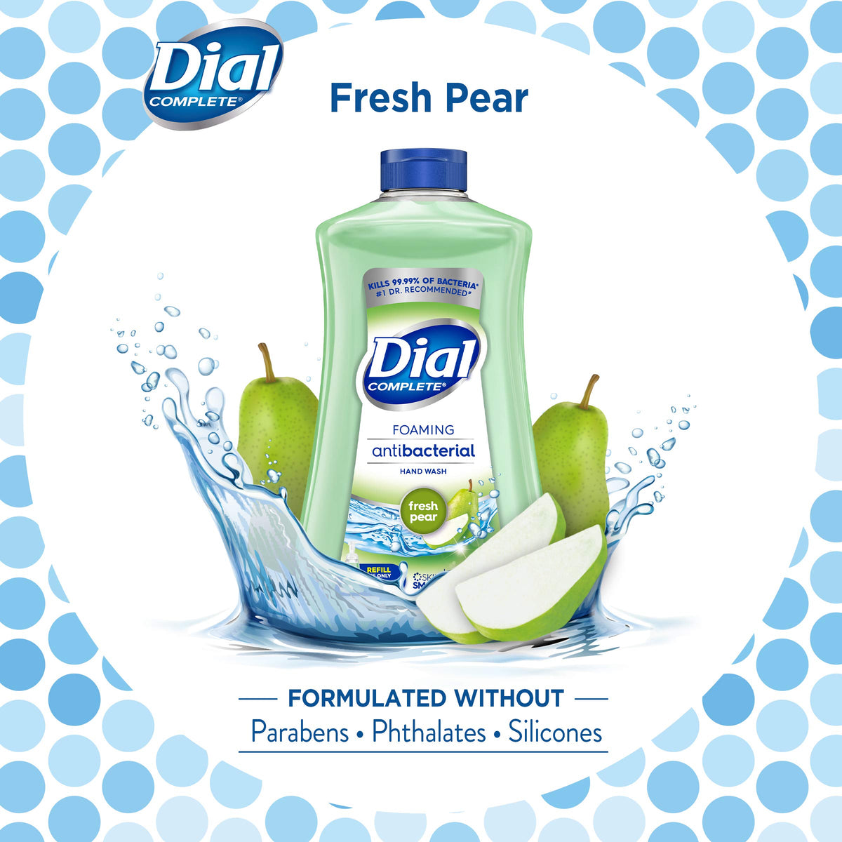 Dial 32 Ounce (Pack of 3) / Fresh Pear / green Hand Wash